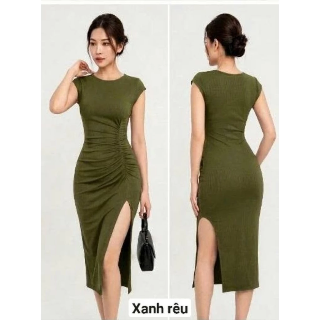 Đầm body xẻ tà mang phong cách thanh lịch