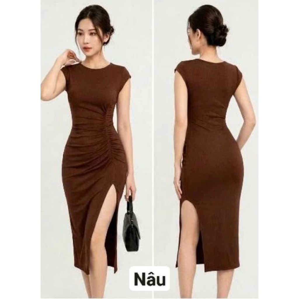Đầm body xẻ tà mang phong cách thanh lịch